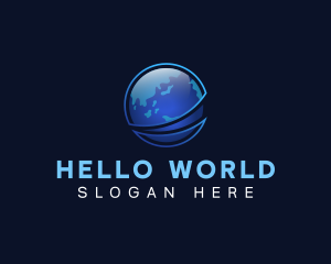 Global World Sphere logo design