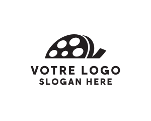 Monochromatic Film Reel Logo
