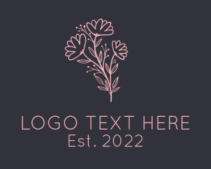 Eco - Aesthetic Flower Garden logo design