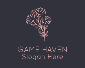 Aesthetic Flower Garden Logo