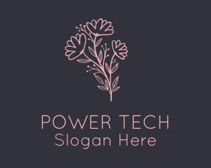 Aesthetic Flower Garden Logo