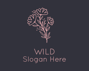 Aesthetic Flower Garden Logo