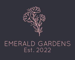 Aesthetic Flower Garden logo design