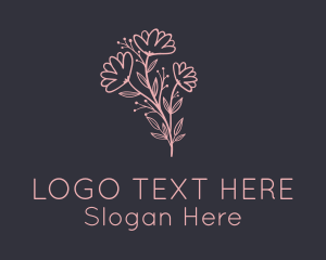 Aesthetic Flower Garden Logo