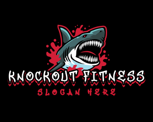 Boxing - Savage  Shark Gaming logo design