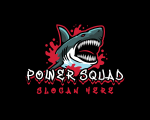 Squad - Savage  Shark Gaming logo design