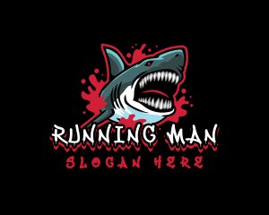 Angry - Savage  Shark Gaming logo design