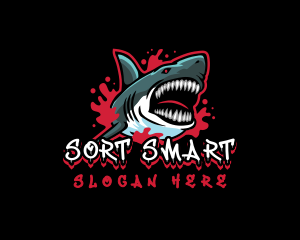 Savage  Shark Gaming  logo design