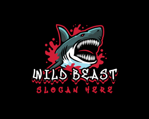 Savage - Savage  Shark Gaming logo design