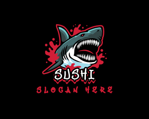 Savage  Shark Gaming  logo design