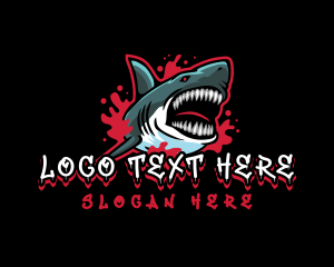Karate - Savage  Shark Gaming logo design