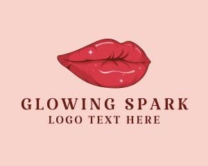 Red Lips Cosmetic logo design