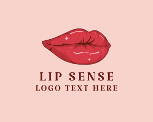 Red Lips Cosmetic logo design