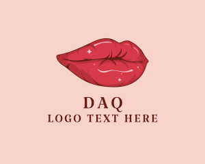 Red - Red Lips Cosmetic logo design