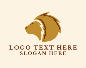 Investment - Wild Lion Animal logo design