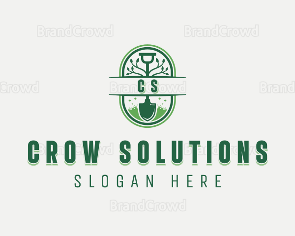 Garden Shovel Landscaper Logo