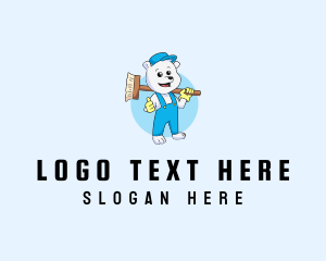 Polar Bear - Polar Bear Sweeper logo design