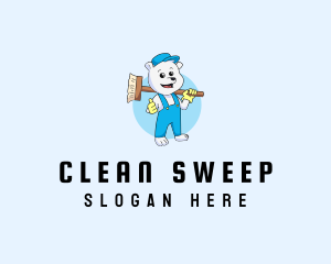 Sweeper - Polar Bear Sweeper logo design