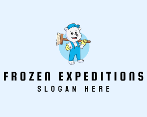 Polar Bear Sweeper logo design