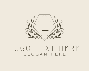 Interior Design - Natural Elegant Letter logo design