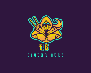 Samurai Ninja Character Esport Logo