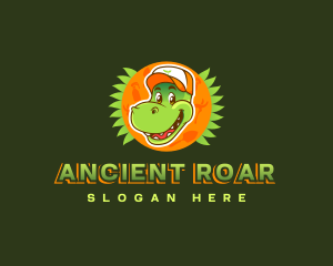 Dinosaur - Dinosaur Worker Laborer logo design