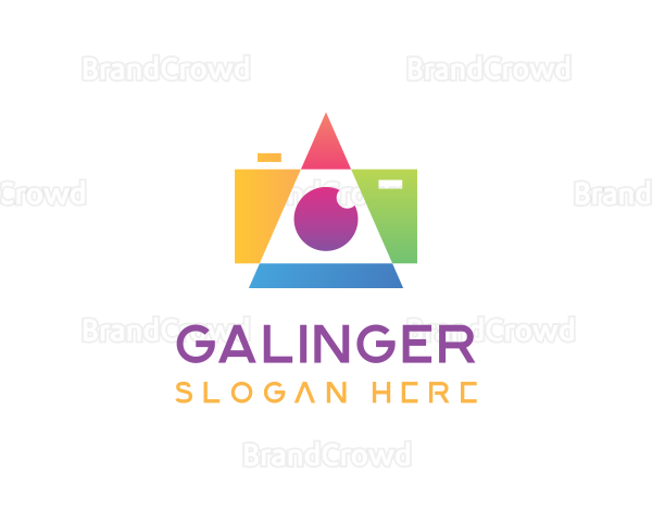 Geometric Camera Photography Logo