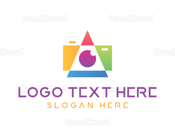 Geometric Camera Photography Logo