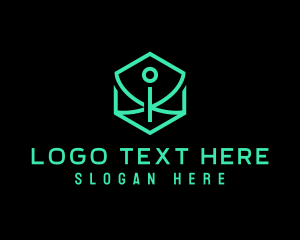 Technology - Modern Hexagon Letter I logo design