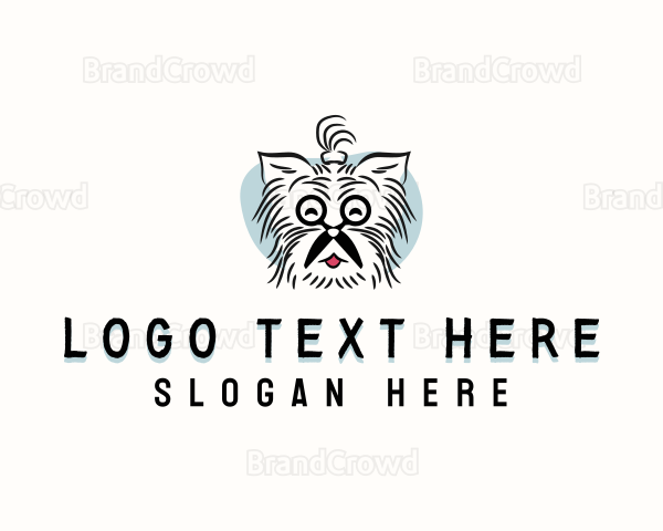 Scissors Dog Grooming Logo