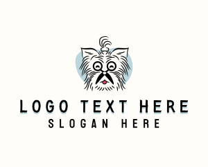Puppy - Scissors Dog Grooming logo design