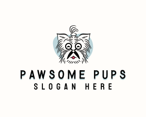 Scissors Dog Grooming logo design