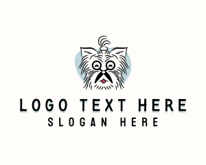 Scissors Dog Grooming Logo