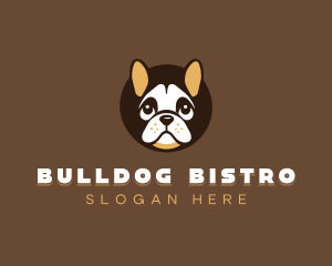 Puppy Dog Bulldog logo design