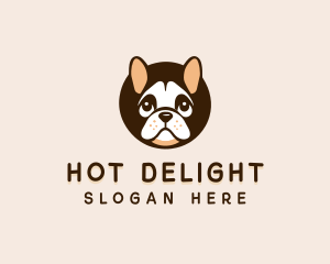 Puppy Dog Bulldog logo design