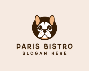 Puppy Dog Bulldog logo design