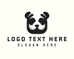 Minimalist - Panda Animal Zoo logo design
