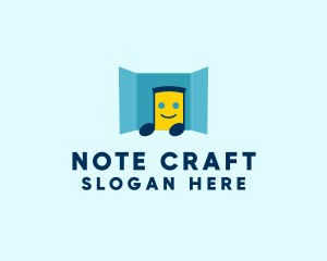 Note - Music Note Smile logo design
