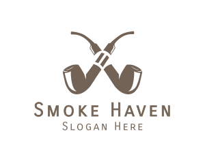 Double Pipe Cigar logo design