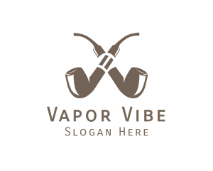 Double Pipe Cigar logo design