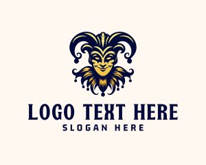Drama - Circus Jester Clown logo design