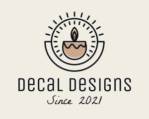 Boho Candle Decoration  logo design