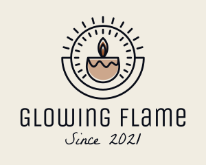 Candle - Boho Candle Decoration logo design