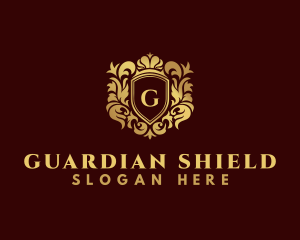 Royal Shield Crown logo design