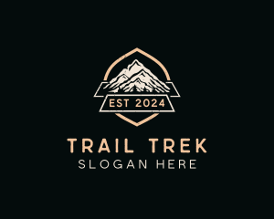 Hiker - Mountain Hiker Adventure logo design