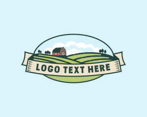 Barn - Farmer Ranch Field logo design