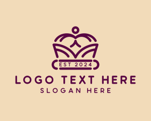 Tiara - Pageant Regal Crown logo design