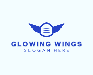 Face Mask Wings logo design