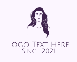 Beauty Vlogger - Purple Purple Woman logo design