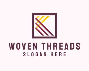 Woven - Woven Fabric Letter K logo design